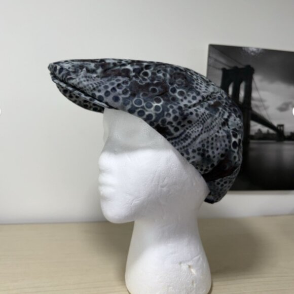 Tonya Gross Millinery Motherwell Driving Cap Watercolor One Size - Picture 1 of 5